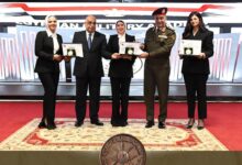 المتحدث العسكرى :الاكاديميةالعسكرية تحتفل بتخريج الدورة الرابعة من المعينين بالهيئات القضائية 