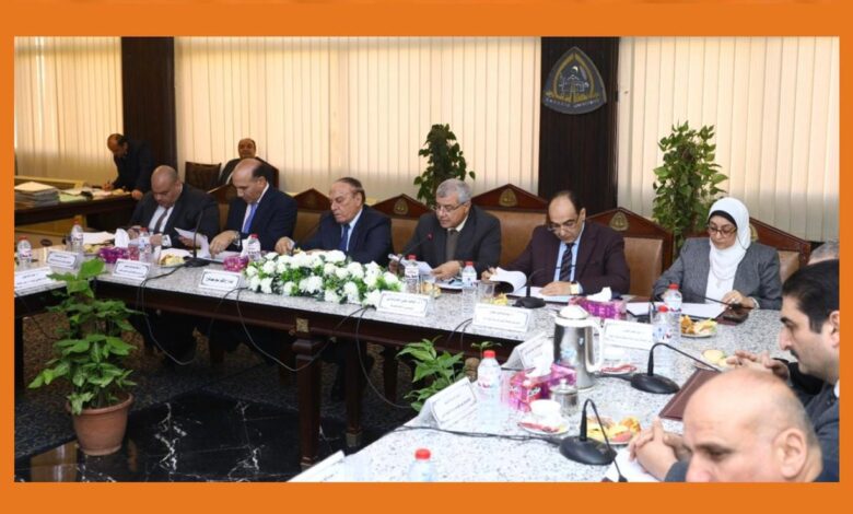 رئيس جامعة الزقازيق يستقبل عضو مجلس جامعة الزقازيق اللواء أركان حرب الدكتور سمير فرج ويتفقدان متحف الجامعة