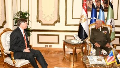 وزير الدفاع والإنتاج الحربى يلتقى نائب وزير الخارجية الأمريكى