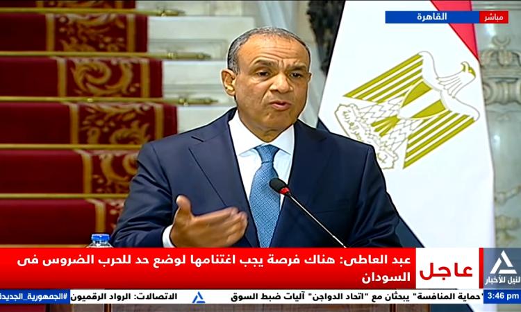 وزير الخارجية: مصر لن تقبل تحت اى ظرف بانهيار السودان أو مؤسساته الوطنية 