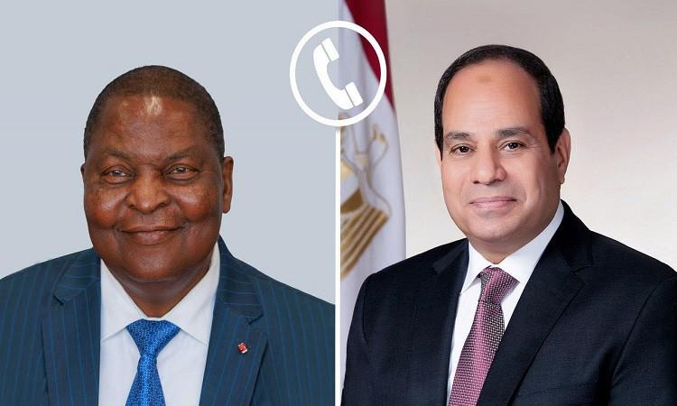 الرئيس السيسي يؤكد الاستعداد لتقديم الدعم بكل المجالات لجمهورية إفريقيا الوسطى