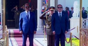 الرئيس السيسى يستقبل نظيره الصومالى حسن شيخ محمود بقصر الاتحادية