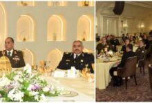 وزير الدفاع والإنتاج الحربى واللواء محمود توفيق وزير الداخلية يشهدان حفل إفطار بمناسبة شهر رمضان الكريم 