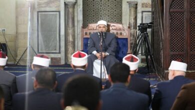 درس التراويح بالجامع الأزهر:الصيام دعوة شاملة لتغيير إيجابي بالعادات والعبادات 