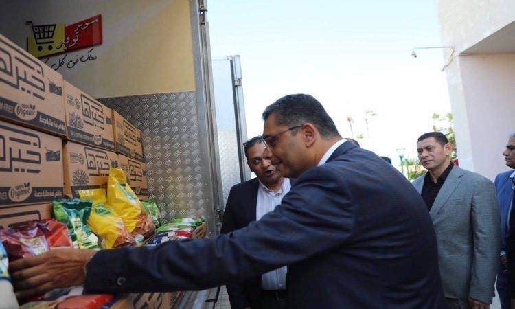 محافظ البحر الأحمر يتفقد القوافل الغذائية المتنقلة التابعة لجهاز "مستقبل مصر"