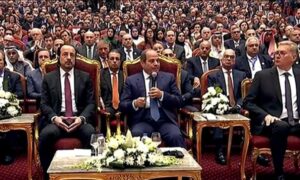 الرئيس السيسى يناشد الرئيس ترامب باسم المنطقة وباسم العالم وباسم الإنسانية وباسم كل محبي السلام وأنت فخامة الرئيس من المحبين للسلام" قادر على ايقاف الحرب بمنطقتنا والخليج