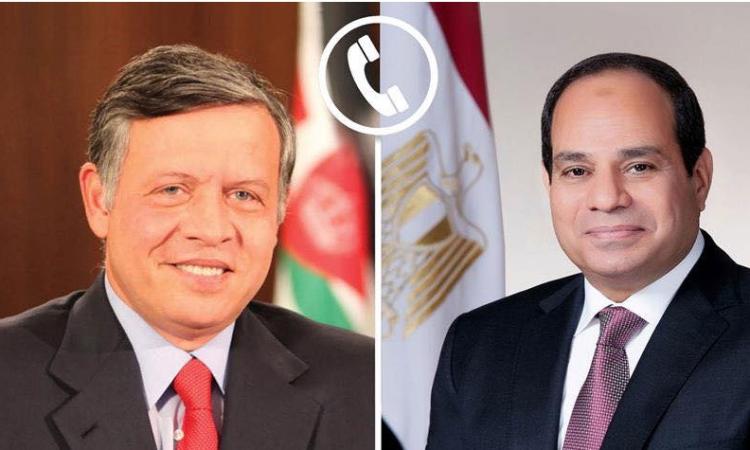 الرئيس السيسي والعاهل الأردني يشددان على أهمية التعاون في ظل التحديات الراهنة 