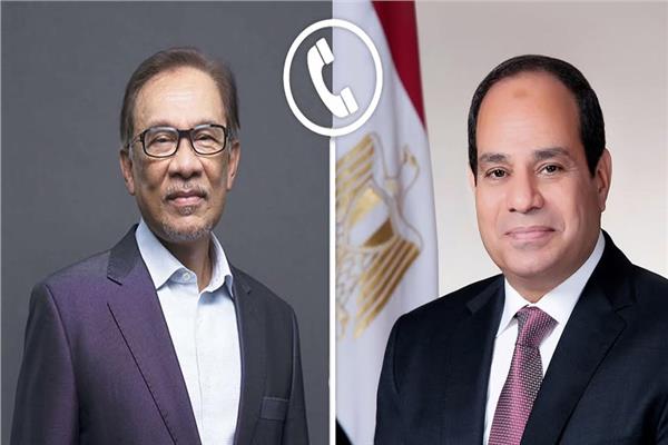 السيسى ورئيس وزراء ماليزيا يبحثان هاتفيًا تطورات الأوضاع الإقليمية