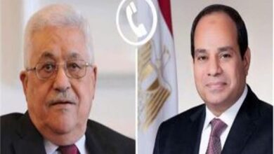 الرئيس السيسي يتلقي اتصالا هاتفيا من نظيره الفلسطيني تناول التطورات الإقليمية الجارية 