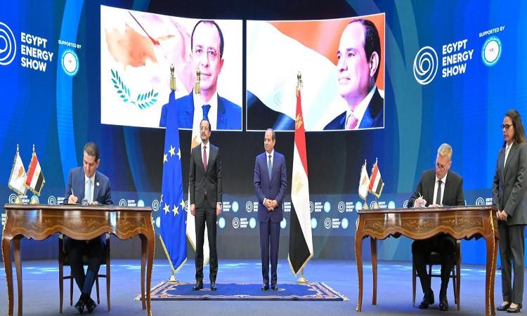 الرئيس السيسي ونظيره القبرصي يشهدان توقيع اتفاقية تعاون في مجال الغاز الطبيعي 