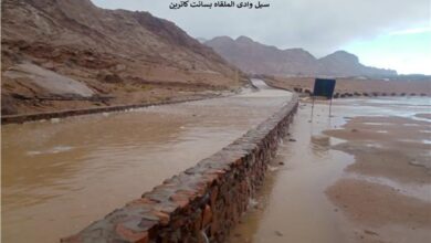 وزير الري يتابع حالة السيول بجنوب سيناء