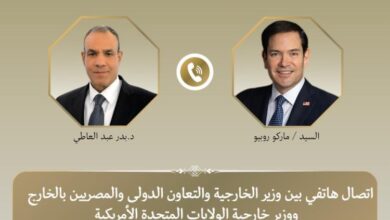 عبد العاطي ونظيره الامريكى يبحثان العلاقات الثنائية ومستجدات الأوضاع 