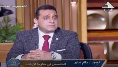 العميد حاتم صابر يستعرض جهود مصر لتهدئة الأوضاع في الشرق الاوسط