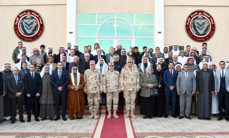 قيادة قوات شرق القناة لمكافحة الإرهاب تنظم لقاءاً وحفل إفطار لعدد من شيوخ وعواقل سيناء