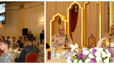 المتحدث العسكرى: وزير الدفاع يلتقى مقاتلي القوات البحرية والمنطقة الشمالية العسكرية ويشاركهم تناول وجبة الإفطار 