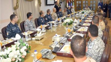 وزيرالدفاع والإنتاج الحربي يلتقى عدداً من مقاتلي الأفرع الرئيسية 