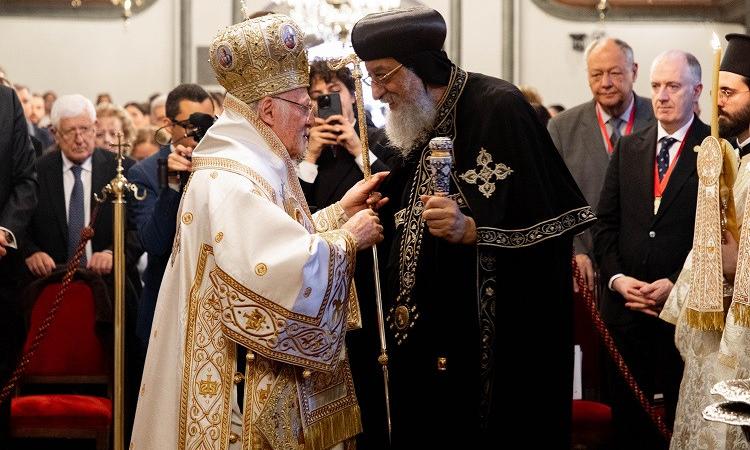 البابا تواضروس يحضر القداس البطريركي بمقر كرسي القسطنطينية 