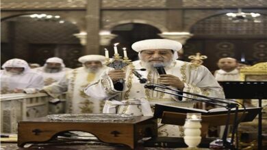 البابا تواضروس يصلي قداس خميس العهد بدير مارمينا بمريوط 