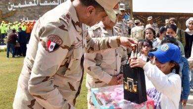 القوات المسلحة تشارك أطفال مصر الاحتفال بيوم اليتيم