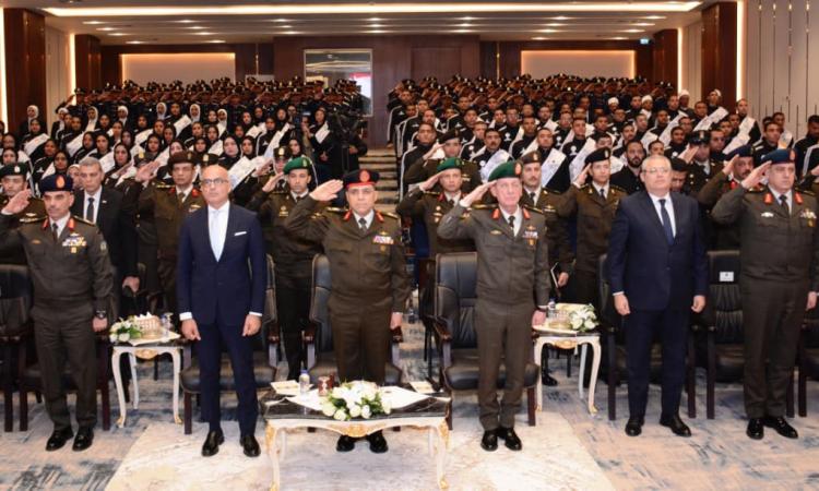 المتحدث العسكرى :الأكاديمية العسكرية تنظم حفل إنتهاء دورة تعايش لطلبة جامعة عين شمس