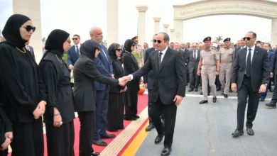 بمسجد المشير..الرئيس السيسى يتقدم مشيعى جنازة اللواء كمال مدبولى والد رئيس الوزراء 