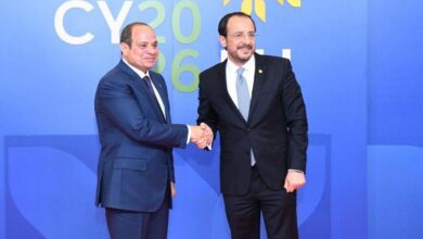 الرئيس السيسي يبحث مع نظيره القبرصي ربط حقول الغاز بقبرص بالبنية التحتية بمصر
