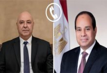 الرئيس السيسي يتلقى اتصالا هاتفيًا من نظيره اللبناني العماد جوزاف عون