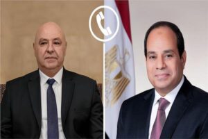 الرئيس السيسي يتلقى اتصالا هاتفيًا من نظيره اللبناني العماد جوزاف عون