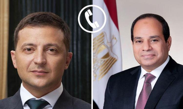 الرئيس السيسى يتلقى اتصالا من زيلينسكى لبحث مستجدات الأوضاع الإقليمية 