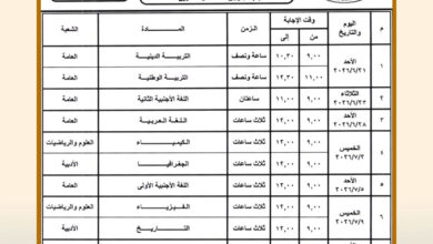 وزير التربية والتعليم يعتمد جدول امتحانات شهادة إتمام الثانوية العامة