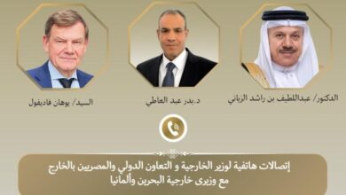 عبد العاطي يبحث مع نظيريه البحريني والألماني الأوضاع الإقليمية وجهود التهدئة 