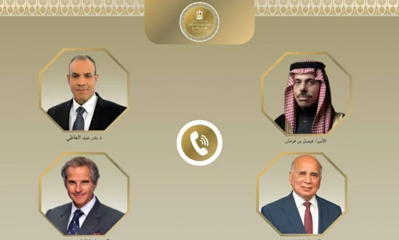 وزير الخارجية يبحث مع نظيريه السعودى والعراقى ومدير وكالة الطاقة الذرية مستجدات الأوضاع الإقليمية