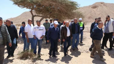 زيارة ميدانية لوزيرى النقل والكهرباء إلى جبل الجلالة لبدء تنفيذ مشروعات طاقة الرياح