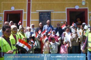 محافظ الإسكندرية يفتتح مشروع تطوير قرية بغداد 