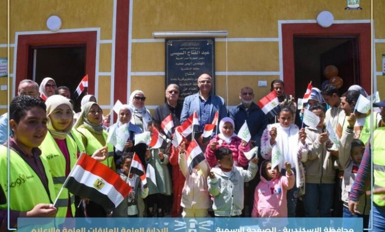 محافظ الإسكندرية يفتتح مشروع تطوير قرية بغداد 