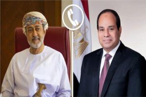 الرئيس السيسي يؤكد تضامن مصر ودعمها الكامل لسلطنة عُمان الشقيقة