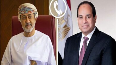 الرئيس السيسي يؤكد تضامن مصر ودعمها الكامل لسلطنة عُمان الشقيقة