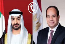 الرئيس السيسي يؤكد لنظيره الإماراتي تضامن مصر الكامل في مواجهة الاعتداء الإيراني 