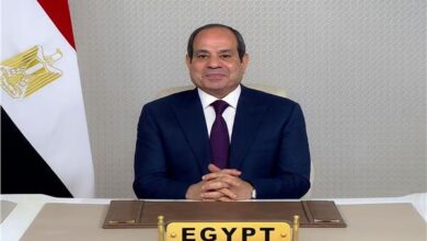  الرئيس عبد الفتاح السيسي خلال كلمتة بمناسبة احتفال مصر بـ"يوم أفريقيا" في جامعة القاهرة يدعو لتكثيف التعاون لمواجهة الأزمات واحترام قانون الأنهار الدولية 