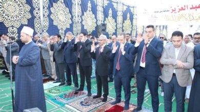 المحافظون ونوابهم يؤدون صلاة العيد ويثمنون جهود الأوقاف على حسن تنظيم الساحات والمساجد 