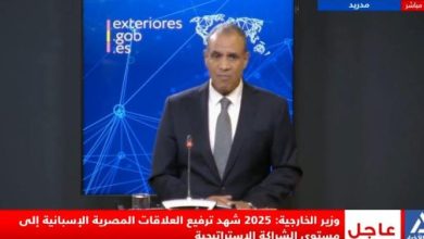وزير الخارجية: العلاقات بين مصر وإسبانيا شهدت تطورا هاما العام الماضي 