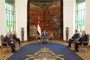 الرئيس السيسي يستقبل وفد مؤتمر رؤساء المنظمات اليهودية الأمريكية الكبرى 