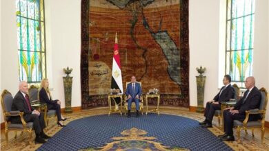 الرئيس السيسي يستقبل وفد مؤتمر رؤساء المنظمات اليهودية الأمريكية الكبرى 