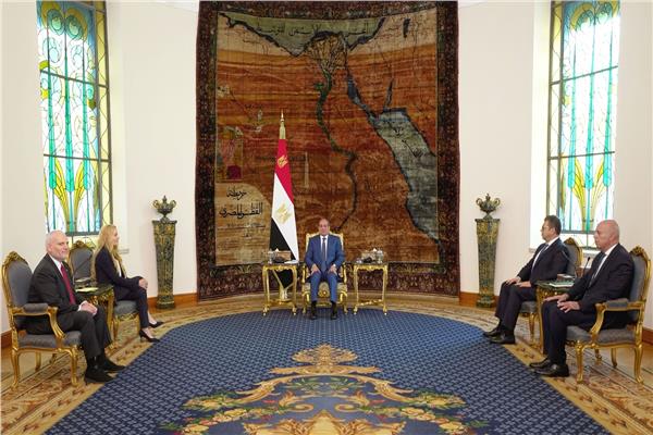 الرئيس السيسي يستقبل وفد مؤتمر رؤساء المنظمات اليهودية الأمريكية الكبرى 