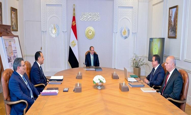 الرئيس السيسي يطلع على الموقف التنفيذي الحالي لمنظومة التأمين الصحي الشامل
