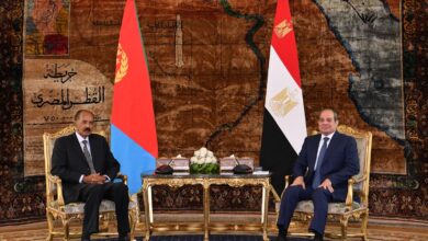 عقب مراسم استقباله.. الرئيس السيسي يُجري مباحثات موسعة مع نظيره الإريتري