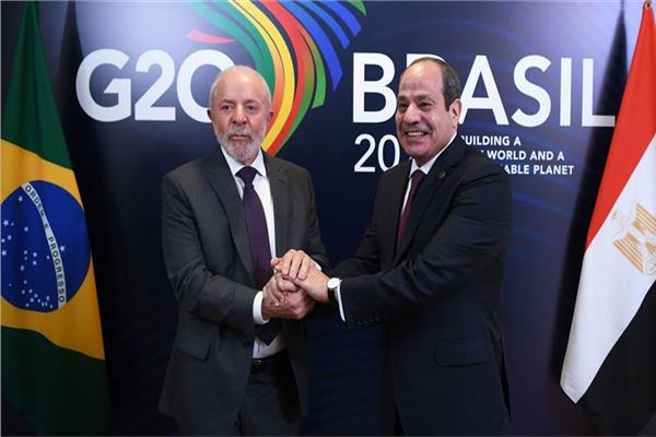 الرئيس السيسي ونظيره البرازيلي لولا دا سيلفا يبحثان العلاقات الثنائية