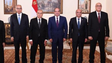 الرئيس السيسي يشهد أداء اليمين القانونية لرؤساء الهيئات القضائية الجدد 