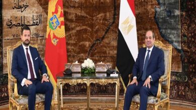 الرئيس السيسي: مصر حريصة على فتح آفاق جديدة للتعاون الاقتصادي مع الجبل الأسود