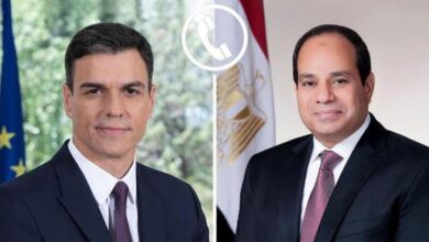 الرئيس السيسى ورئيس وزراء إسبانيا يبحثان هاتفيا مستجدات الأوضاع الإقليمية 